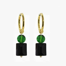 Load image into Gallery viewer, Crystal Hoops Earrings
