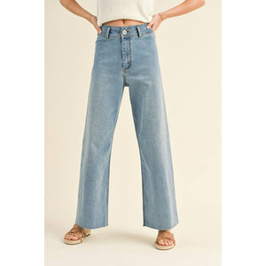 Helly Wide Leg Denim Pants