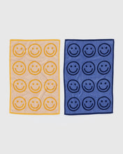 Load image into Gallery viewer, Hand Towel Set of 2- Happy Blue Marigold
