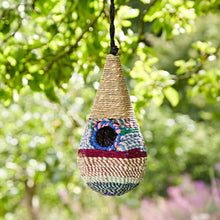 Load image into Gallery viewer, Teardrop Recycled Cotton Handmade Birdhouse
