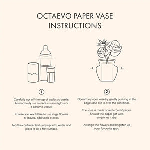 Octaevo Paper Vase- Butterfly