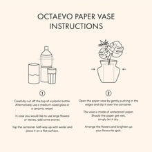 Load image into Gallery viewer, Octaevo Paper Vase- Fish Blue
