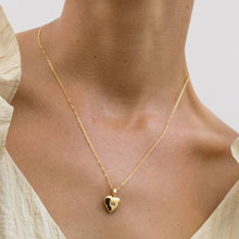 Load image into Gallery viewer, Small Heart Enamel Locket - Crystal - Tigertree
