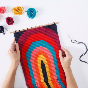 Rainbow Wall Art Embroidery Kit - Tigertree
