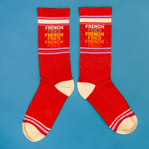 French Fries Gym Crew Socks