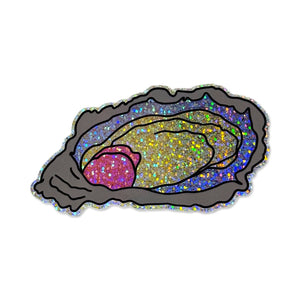 Glitter Oyster Sticker