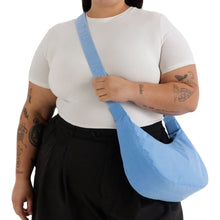 Load image into Gallery viewer, Medium Nylon Crescent Bag - Piscine
