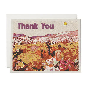 Desert Thank You Card - Tigertree