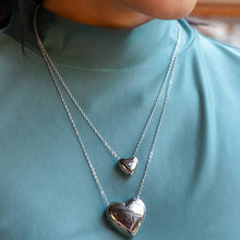 Load image into Gallery viewer, Can&#39;t Heartly Wait Silver Mini Necklace
