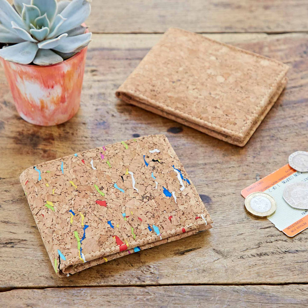 Natural Cork Billfold Wallet - Tigertree