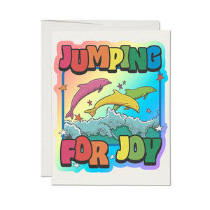 Jumping Dolphins Card