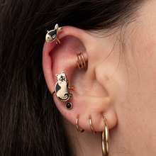 Load image into Gallery viewer, Cat &amp; Fish Ear Cuffs - Tigertree
