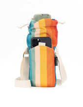 Load image into Gallery viewer, Crossbody Drink Pouch - Retro Stripe
