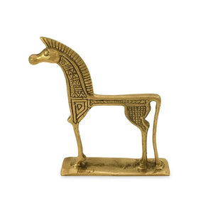 Brass Figurine Horse with Ornaments - Tigertree