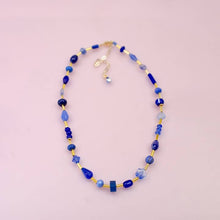 Load image into Gallery viewer, Blue Gemstone Beaded Necklace - Tigertree
