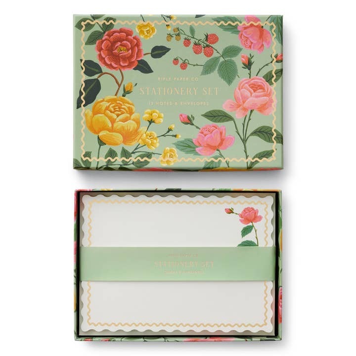 Roses Stationery Set