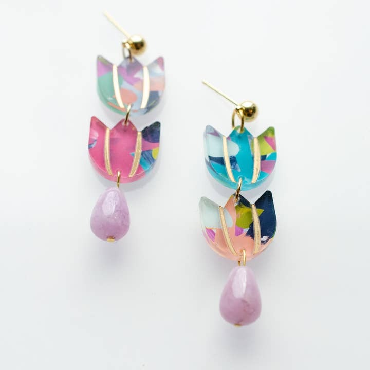 Tulip Drop Earrings