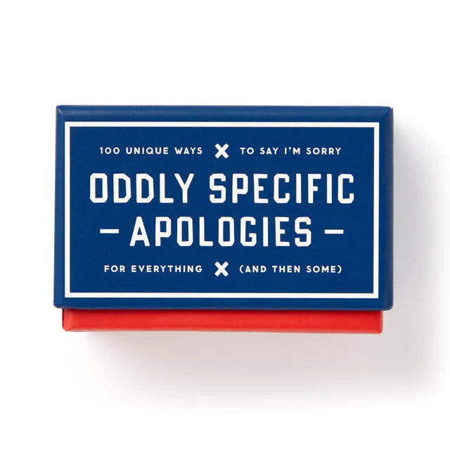 Oddly Specific Apologies Card Deck - Tigertree