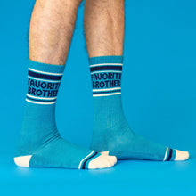 Load image into Gallery viewer, Favorite Brother Gym Crew Socks - Tigertree
