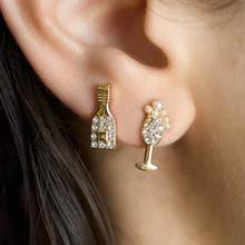 Load image into Gallery viewer, Bubbles Studs- 18K Gold Plated CZ

