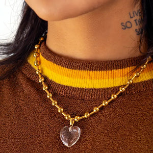 Die Heart Necklace- 18K Gold Plated