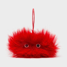 Load image into Gallery viewer, Tree Ornament - Red Fuzzy Monster
