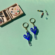 Load image into Gallery viewer, Mini Scissors Huggies Earrings
