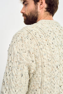 Inisheer Aran Sweater - Flecked Cream