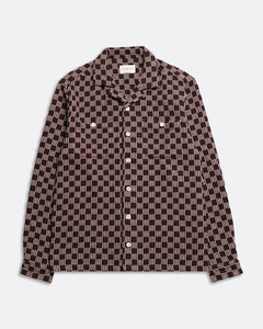 Hiro Shirt - Criss-Cross Brown