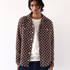 Hiro Shirt - Criss-Cross Brown