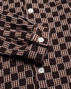 Hiro Shirt - Criss-Cross Brown