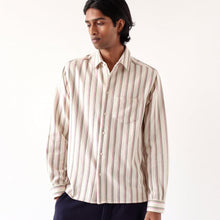 Load image into Gallery viewer, Classic Shirt - Kuki Stripe White
