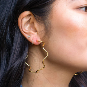 Alma Hoops- 18K Gold Plated