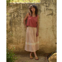 Load image into Gallery viewer, Airscape Midi Skirt - Dusty Cedar Stripe - Tigertree
