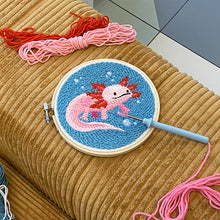 Load image into Gallery viewer, Axolotl Punch Needle Kit - Tigertree
