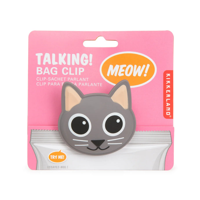 Talking Cat Bag Clip - Tigertree
