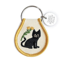 Load image into Gallery viewer, Black Cat Patch Keychain - Tigertree
