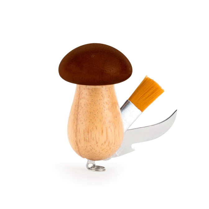 Mushroom Brush with Knife