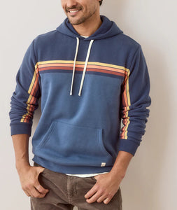 Archive Cloud 9 Fleece Hoodie - Navy Sunset Stripe