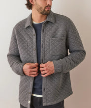 Load image into Gallery viewer, Corbet Quilted Overshirt - Dark Heather Grey
