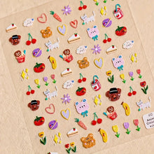 Load image into Gallery viewer, Kawaii Nail Sticker Sheet
