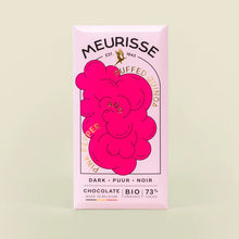 Load image into Gallery viewer, Meurisse Puffed Quinoa &amp; Pink Pepper Dark Chocolate Bar - Tigertree

