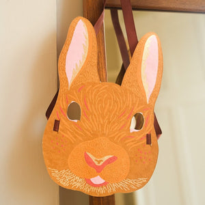 Rabbit Mask Greeting Card