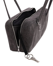 Load image into Gallery viewer, Denim Bowler Bag - Washed Black Denim
