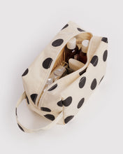 Load image into Gallery viewer, Dopp Kit - Cream and Black Polka Dot
