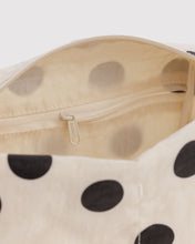 Load image into Gallery viewer, Dopp Kit - Cream and Black Polka Dot
