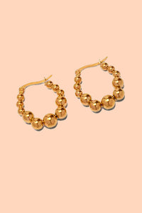 Elio Hoops - 18k Gold Plated - Tigertree