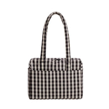 Load image into Gallery viewer, Everyday Cloud Bag - Black and Cream Gingham
