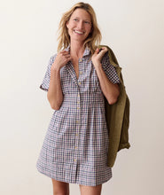 Load image into Gallery viewer, Arden Mini Shirt Dress - Blue &amp; Lavender Plaid
