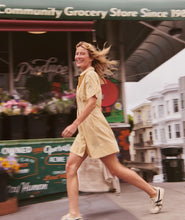 Load image into Gallery viewer, Arden Mini Shirt Dress - Marigold Gingham
